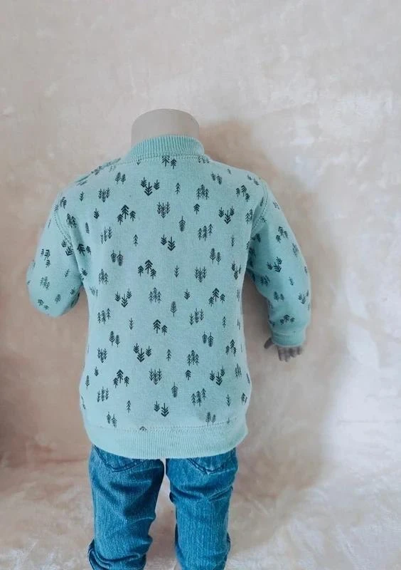 💎Blue sweater with warm interior patterns • 3-6 months • Zeeman 💎 – photo 4